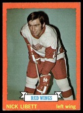 1973-74 Topps Hockey Card Nick Libett Detroit Red Wings #49 EX+