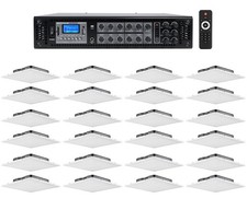 JBL Office Audio Package w/ 6-Zone Amplifier 24 Drop-Ceiling Tile Speakers