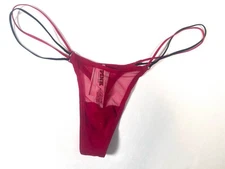 VICTORIA'S SECRET PINK Strappy Micro Thong Panty VS  Mesh Sexy  SMALL