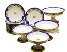 Antique French Old Paris porcelain china set hand painted by