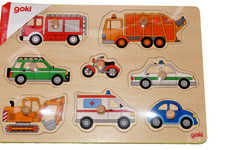 goki Steckpuzzle Verkehrsmittel   8 Teile    1+ Jahre