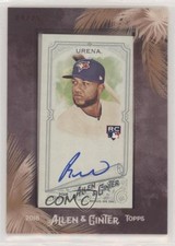 2018 Topps Allen & Ginter Mini Framed Black Frame 4/25 Richard Urena Auto 1h1