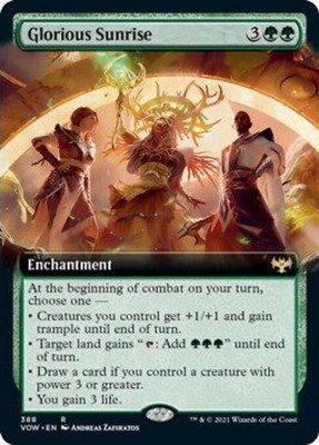 MTG English Glorious Sunrise (Extended Art) NM Foil Innistrad: Crimson Vow