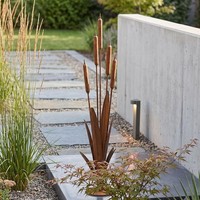 "Rost Garten Deko \"Schilf\" Metall Mit Edelrost, 91 Cm Hoch, Schilfgras Outdoor"