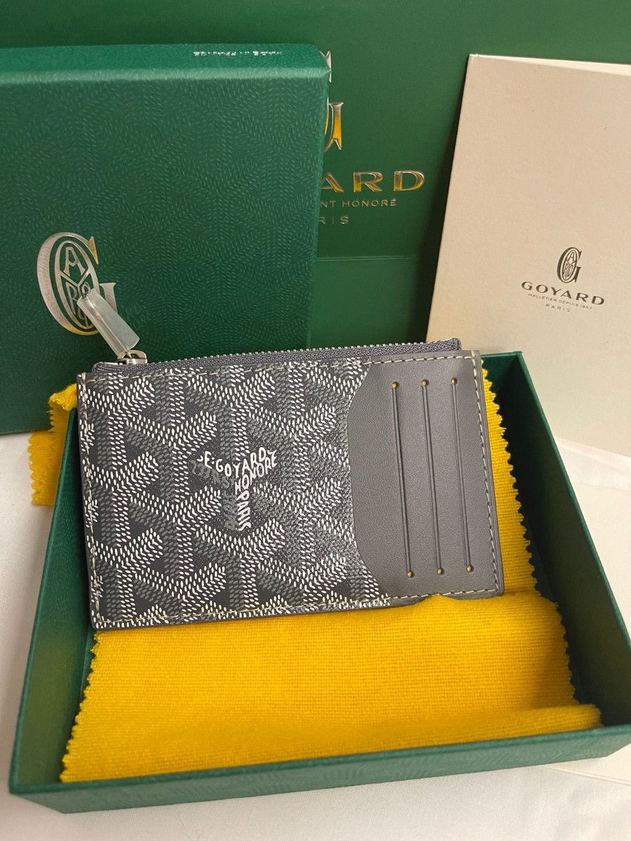 Goyard Bourbon Zipped Card Holder - Grey - BRAND NEW - RARE 100