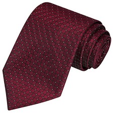 63'' XL Solid Extra Long Tie Wedding Necktie Gift Box Burgundy Red