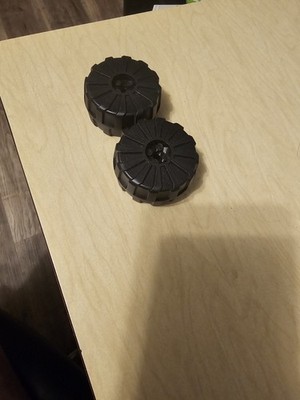LEGO 2x part 2515 Wheel Hard Plastic 54mmx30mm BLACK