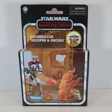Star Wars The Vintage Collection Deluxe Incinerator Trooper and Grogu NEW IN BOX