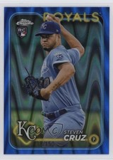 2024 Topps Chrome Blue RayWave Refractor 38/150 Steven Cruz #187 0i5i