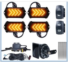 UTV Turn Signal Kit with 110dB Horn, Pre-Wired, Plug and Play UTV Rocker Switch