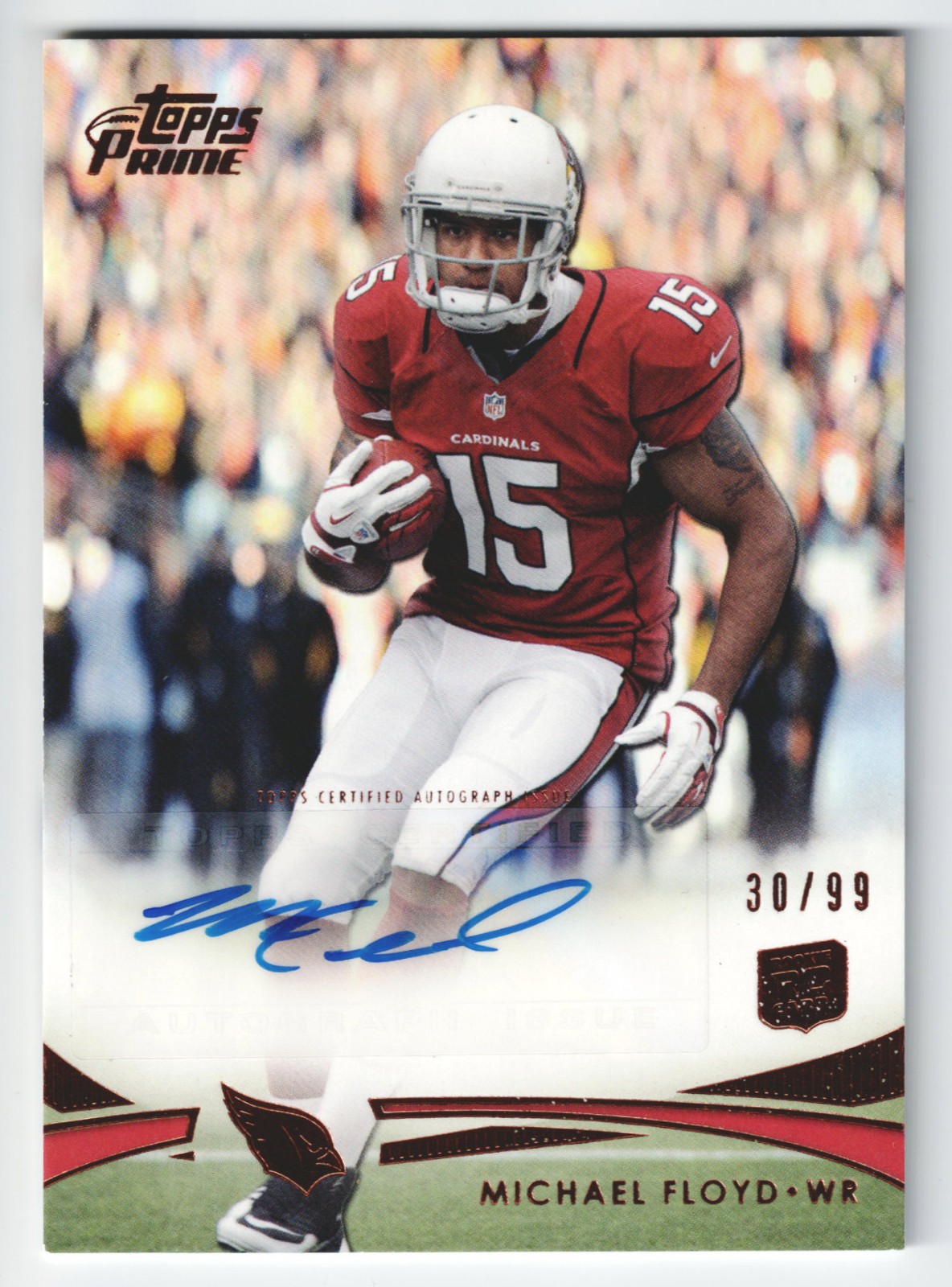 Michael Floyd Topps Prime #142 Autograph-Copper