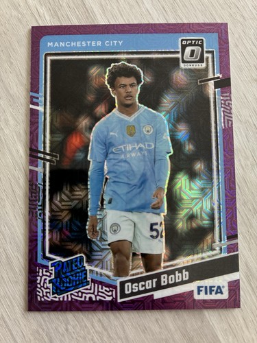 2023-24 Panini Donruss Fifa Optic Rated Rookie Oscar Bobb #178 Purple #20/25 RC