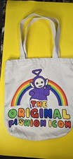 2025 New Release Teletubbies Large Canvas Tote Bag Purple Tinky Winky 13 x13 x4