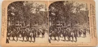 GAR Louisville Reunion 1895 Stereoview "Hayfoot Strawfoot Steady on the Right"