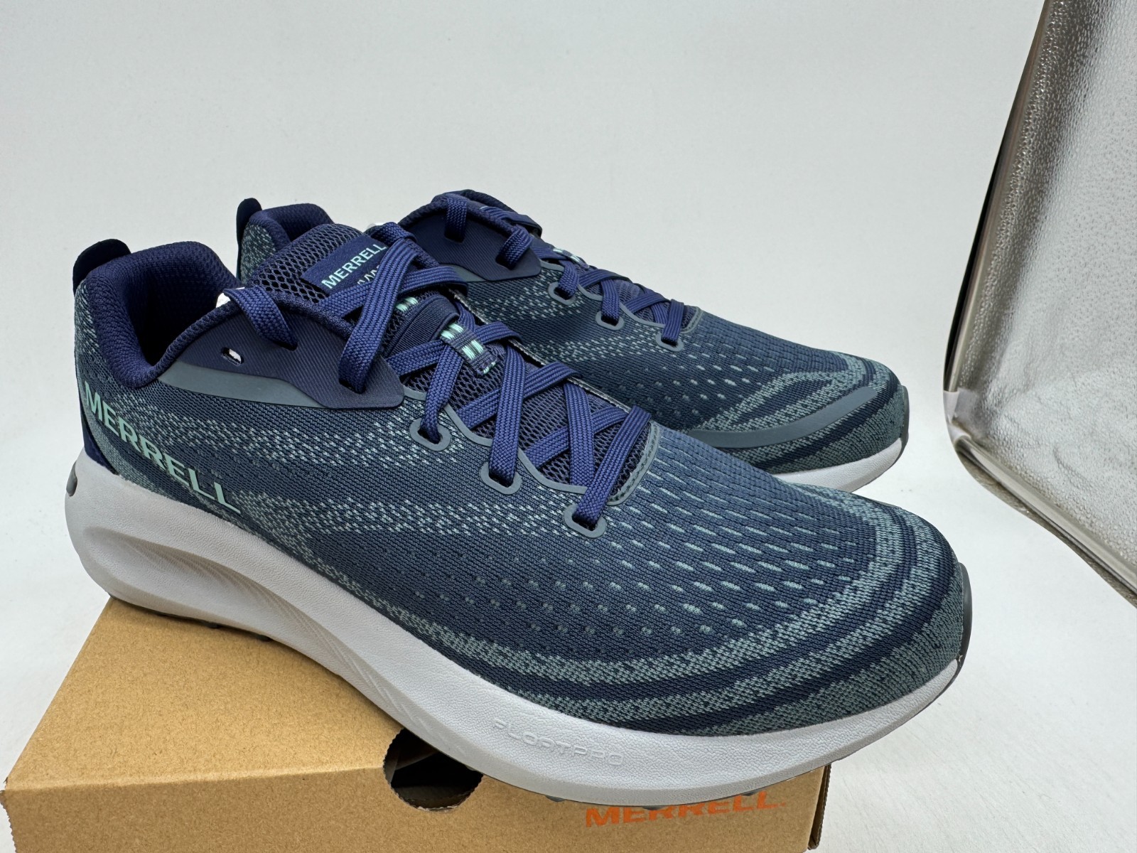 Merrell Morphlite scarpe da trail running uomo blu navy stringate basse 9 5