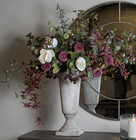 61cm Stone Ceramic Urn Planter Grey Statement Piece stone effect rustic Lage