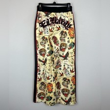 NWT ED HARDY Flashboard Multi Track Pant Size XS Scull Tiger