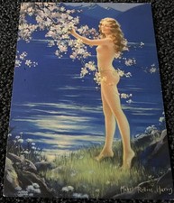 Vintage 1930's-40's Cheesecake Mabel Rollins Harris Pin Up EVE apple tree 