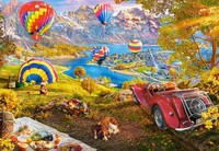 Puzzle (1000 T.) Tal Der HeißLuftballons (Castorland) Neu/Ovp