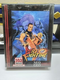 [CIB] SNK Art of Fighting 1, Dog Tag Complete With Manual NEO GEO Free Shipping!
