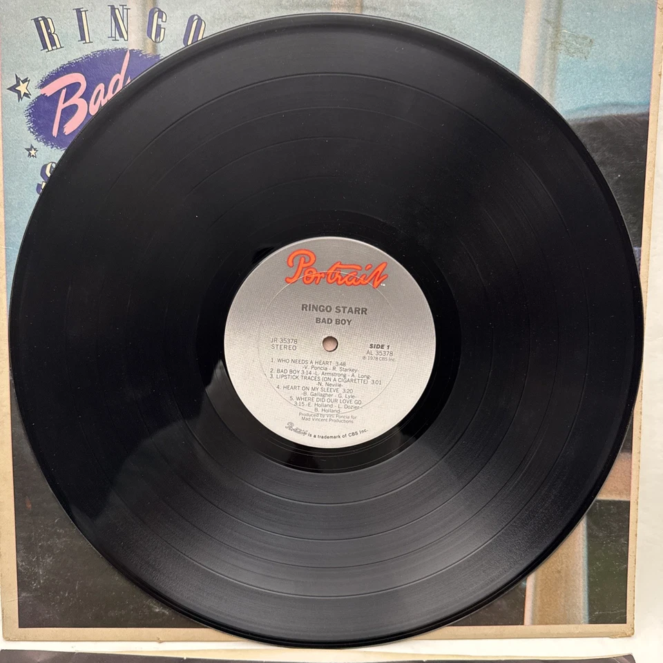 Ringo Starr "Bad Boy" 1978 Vtg 12” Vinyl 33 LP Portrait/CBS JR 35378 Excellent - Imagem 3 de 4