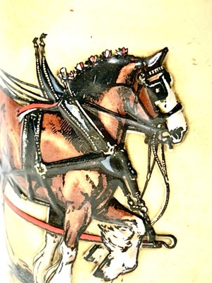 Budweiser Clydesdales Training Hitch Stein 1991 Ceramarte Brazil