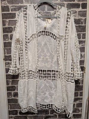 Forgotten Grace Cardigan Duster Women's Size Small Open Front