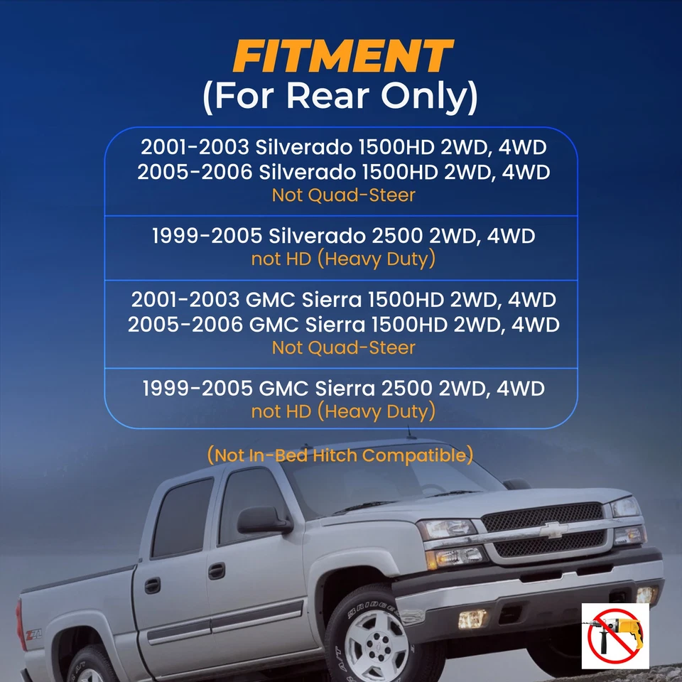 Airbag Suspension for 2005-2006 GMC Sierra 1500 HD 1500HD 2WD 4WD - Image 3 of 4