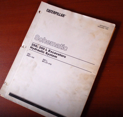Caterpillar 350 L Excavator Crawler Hydraulic System Schematic Diagram service