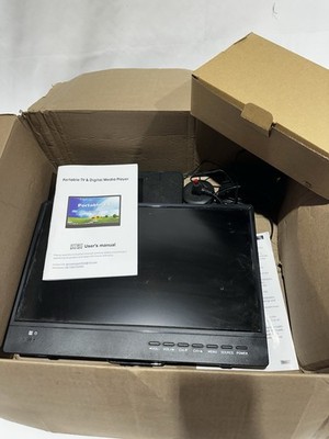 Atsc Dtv + Atv Portable Tv & Digital Media Player With Regular Plug And Car Plug