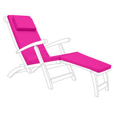 Outdoor Steamer Chair Cushion Garden Sun Lounger Pad Recliner Patio Seat Cushion