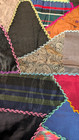 Antique Vintage Victorian Crazy Quilt Silk Satin Velvet Hand Stitched embroidery — photo 6