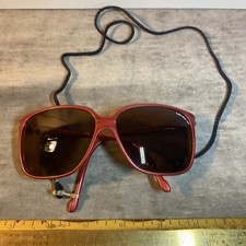 Vintage BOLLE IREX 100 Maroon Red Sunglasses France Unisex RARE HTF