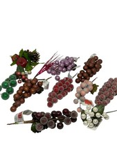 Assorted Plastic Decorative Artificial Berry Picks Christmas Holiday D cor Set10