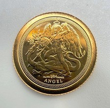 ISLE OF MAN-2025 GOLD ANGEL-1/2g  .999 GOLD PROOF - CHARLES III  KM#1858 CKOS