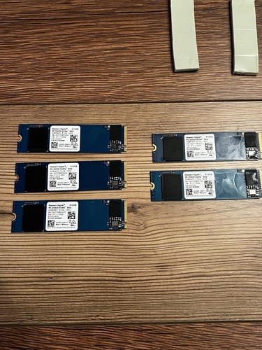Western Digital 512GB PC SN530 NVMe PCIe Gen3 x4 M.2 2280 SSD Lot Of 5