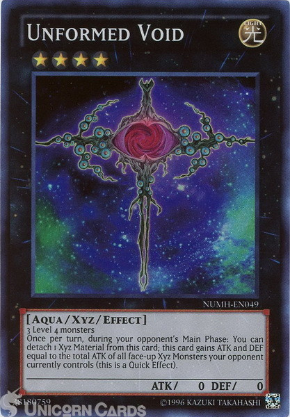 NUMH-EN049 Unformed Void Super Rare UNL Edition Mint YuGiOh Card