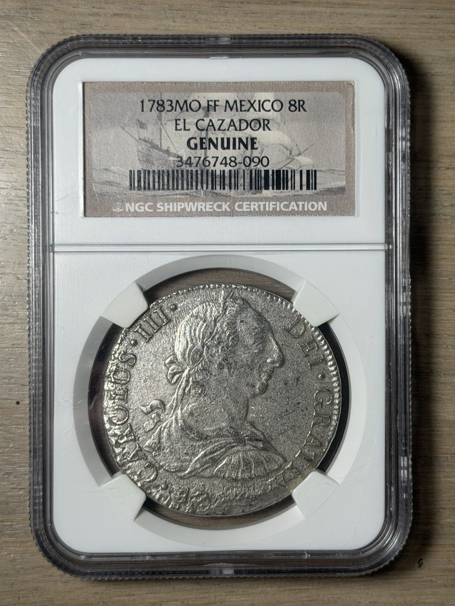 MAO　0808 1783 Mo Mexico 8 Reales EL CAZADOR Shipwreck NGC Genuine Nice | eBay