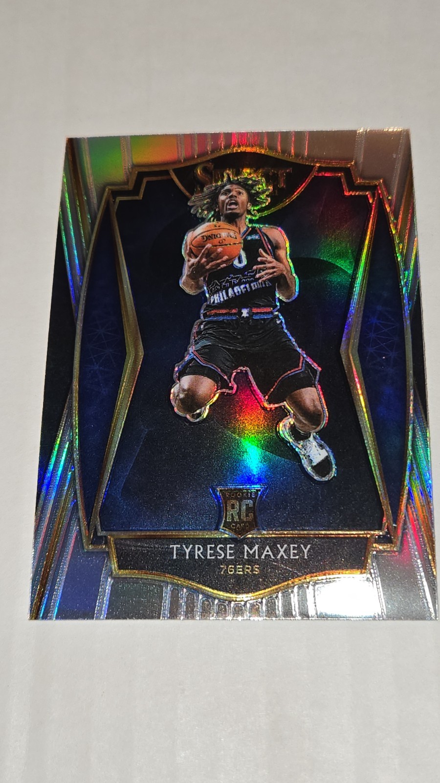 2020-21 Select Tyrese Maxey RC Silver Prizm Rookie Premier #174 76ers