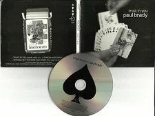PAUL BRADY Trust in you w/ UNRELEASE & SOLO LIVE TRX EUROPE made PROMO CD Single