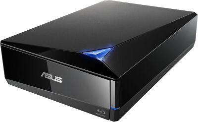 ASUS BW-16D1X-U External Blu-Ray Player and Burner Drive for PC and Mac - Black