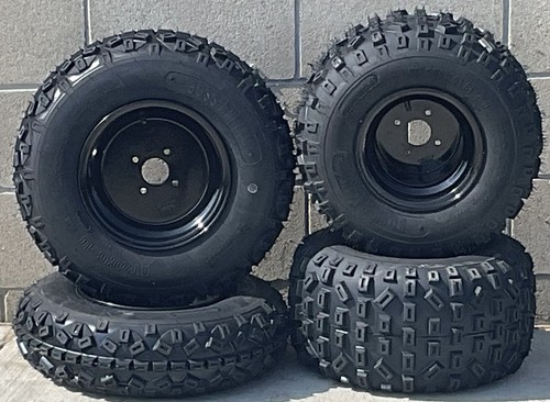 HONDA TRX 90 TRX90 ATV QUAD FRONT REAR BLACK WHEELS TIRES | eBay
