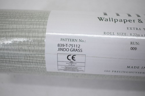 Thibaut Gray Jindo Grass Seamist Washable Wallpaper Roll 27" x 9 Yd 839-T-75112 - Picture 6 of 6