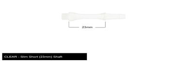Harrows Clic Slim Short 2ba Dart Shafts - Clear