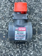 NEW HAYWARD 3/4" SLIP TRUE UNION BALL VALVE PVC No Box Old Stock