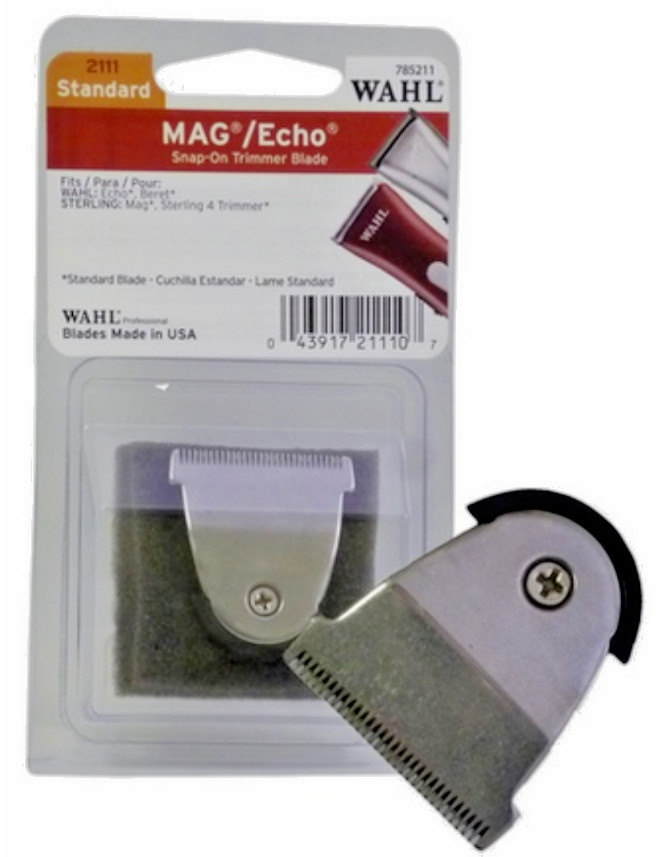 WAHL PRO # 2111  MAG/STERLING 4 SNAP ON TRIMMER BLADE AUTHENTIC & 4 OZ WAHL OIL