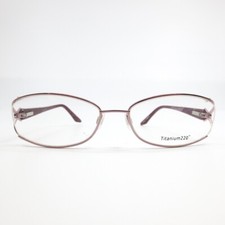 Titanium220 T220-05 COL 30 red Rectangle full Rim Eyeglasses 55-17 135 mm