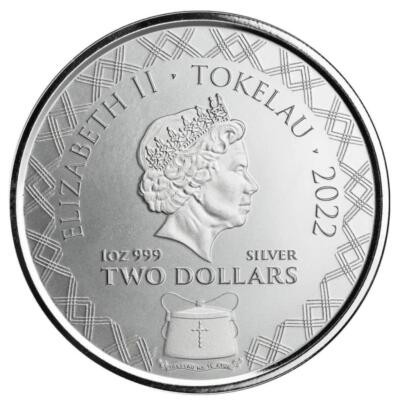 2022 1 oz Silver Komodo Dragon A.I. Apocalypse - .999 Fine Silver