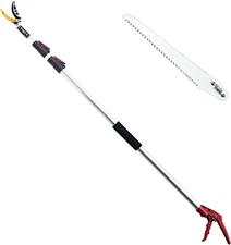 4.6-10 Ft Tree Trimmers Long Handle Pruner with Long Reach Pole Saw, Extendable