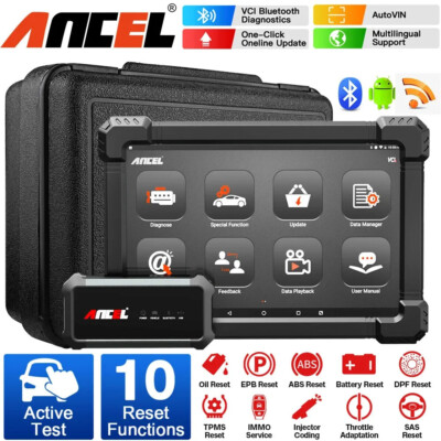 ANCEL Bidirectional OBD2 Scanner Full System Car Diagnostic Tool ABS Code Reader